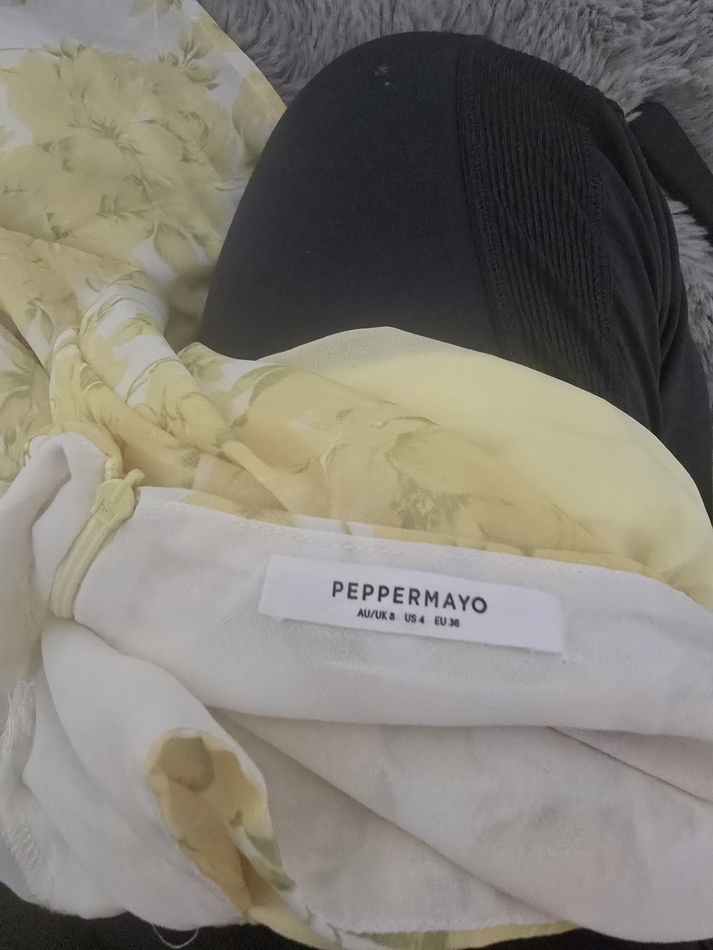 Peppermayo Pale Yellow Floral Strapless Cutout Maxi Dress - Picture 11 of 11